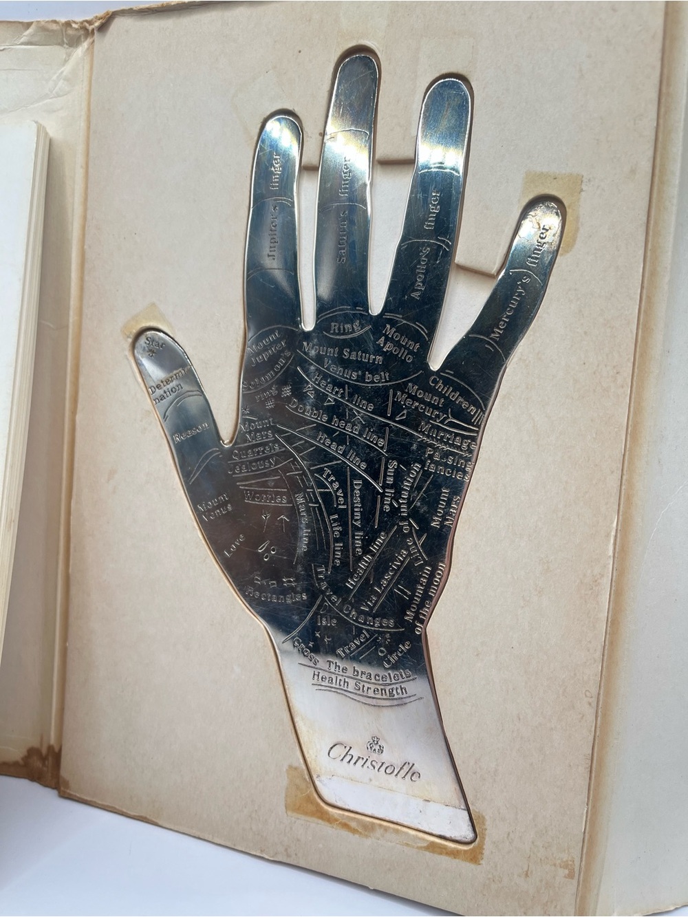 Christofle Vintage Silver Plated Palmistry Hand